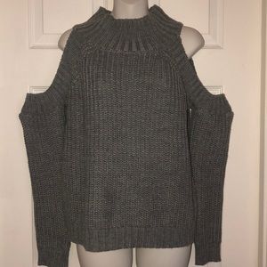 Cold shoulder sweater